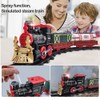 Children's Toy Christmas Train Rail Set with Light and Sound