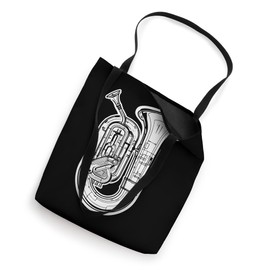 Tuba Drawing Wind Instrument Tote Bag