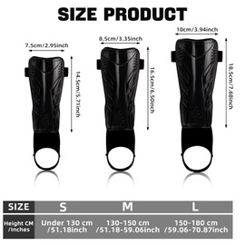 Football Shin Pads For Kids Youth Adults, High Strength Junior Shin Guards with Ankle Protection, Skin Friendly & Non Slip & Hook and Koop Lightweight Design for Boys and Girls (S)