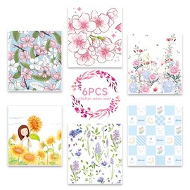 softscrbu Swedish Dishcloths for Kitchen | 6 Pack Watercolor Reusable Paper Towels Washable | Swedish Dish Towels | Non-Scratch Cellulose Sponge Cloths | No Odor, Biodegradable Cleaning Cloths-5