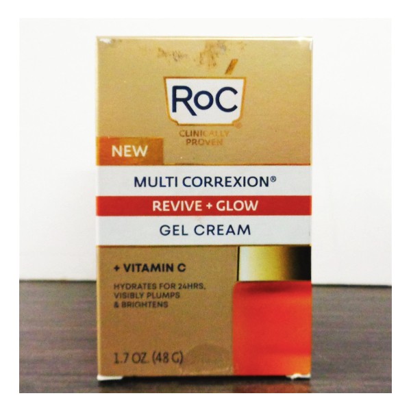 ROC Multi Correxion Reviv+Glow Gel Cream 1.7oz Vitamin C Moisturizer