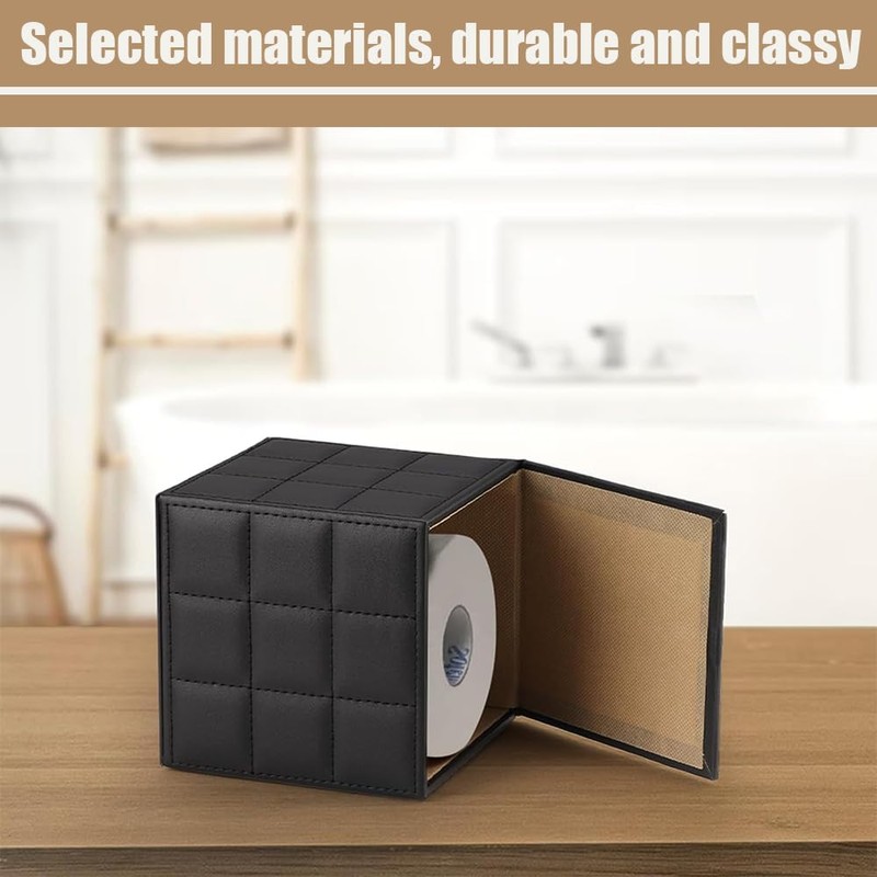 Cube Tissue Box,PU Leather Paper Box,Tissue Box Cover,Square Napkin Rack,Napkin