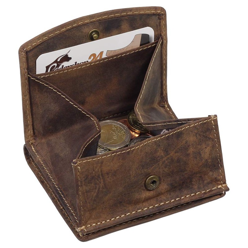 Ledershop24 J.Jones RFID Leather Men's Wallet Viennese Box Mini Wallet
