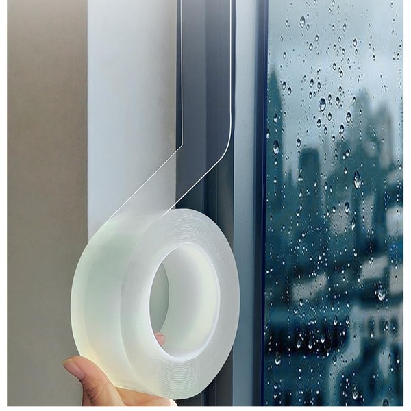 Transparent Window Weather Sealing Tape 2 Inch x 33ft Clear