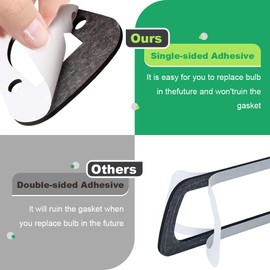 Roof Cab Marker Light Gasket Clearance Running Lamp Seal Front Rear Set Compatible with Ford F150 F250 F350 E150 E250 E350 Super Duty 1999 to 2016