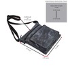 Cochoa Women Real Leather Crossbody Triple Zip Vintage Handbag Purse