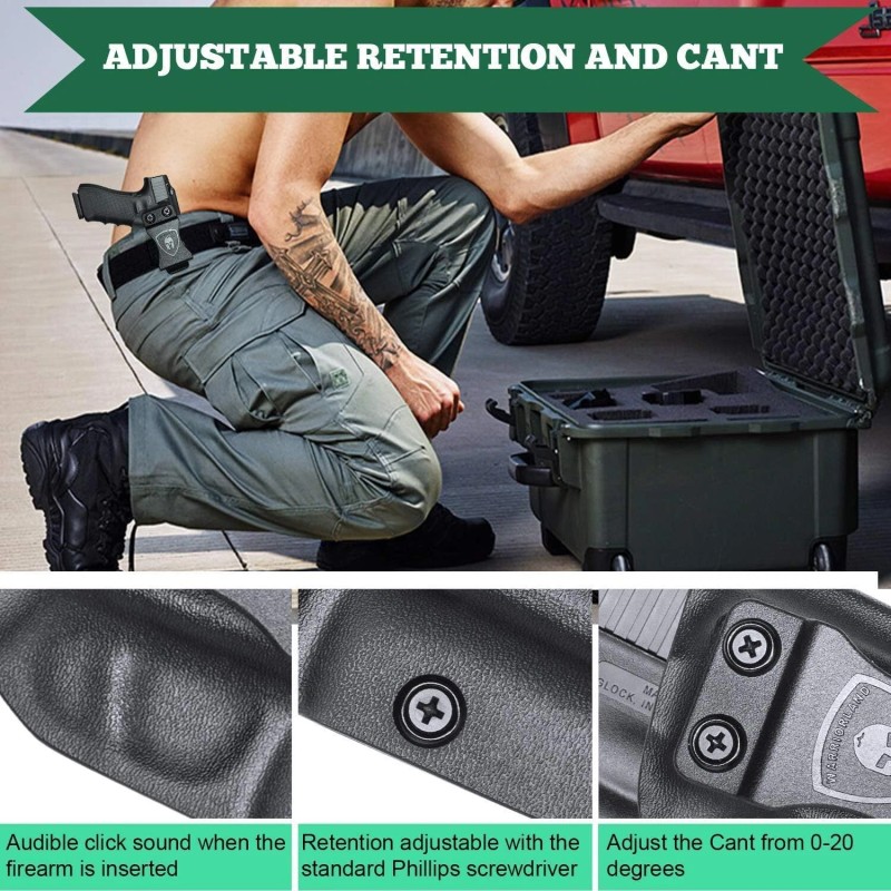 WARRIORLAND Hellcat Holster, IWB Kydex Holster Fit:Springfiel