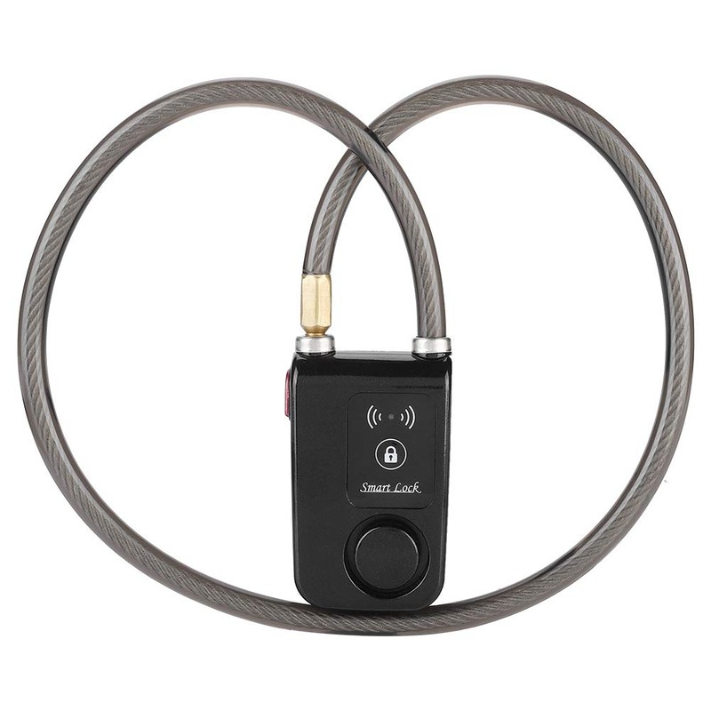 Smart Motorcycle Lock APP Control Waterproof 110dB Wire Rope Anti-Theft