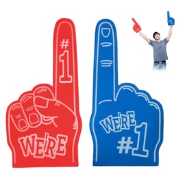 atnayo 2 PCS Foam Finger Gladiators, Giant Foam Hands Gladiator for Sports Fans Inspiring Cheering