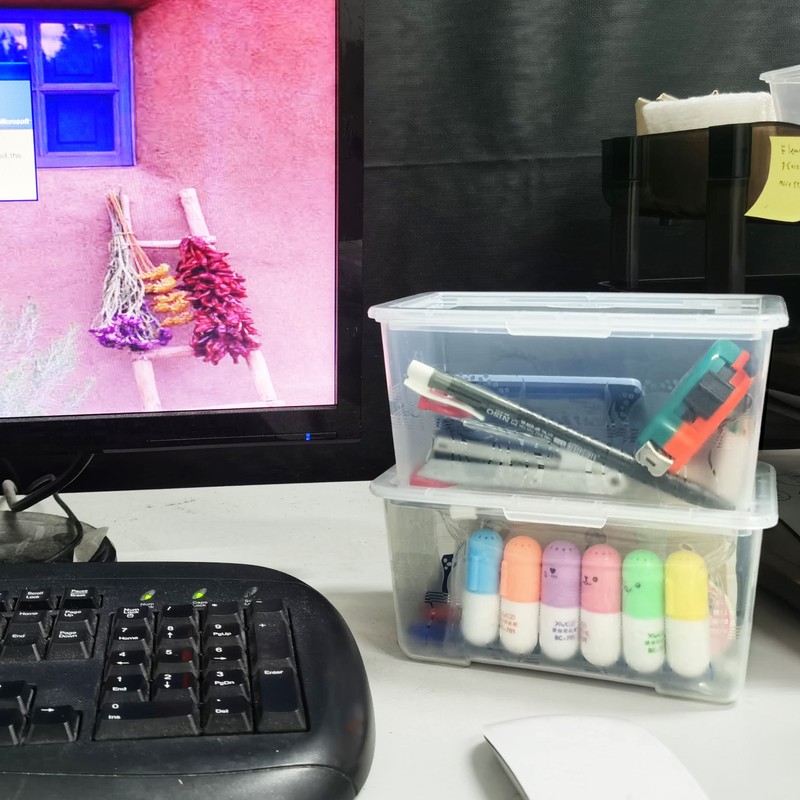 ABBAware 6 Pack Storage Boxes with Lids, Mini Storage Box,