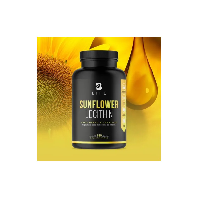 Lecitina D Girasol De 180 Cápsulas Sunflower Lecithin B Life