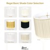Royal Designs Shallow Drum English Box Pleat Basic Lamp Shade,