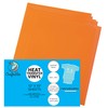 Craftables Bright Orange Heat Transfer Vinyl HTV - 5 Sheets