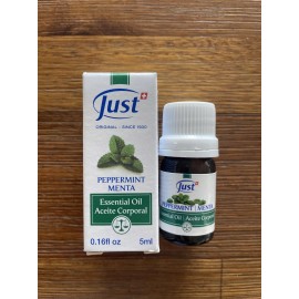Swiss JUST Aceite Esencial Menta  Peppermint Essential Oil 5ml New