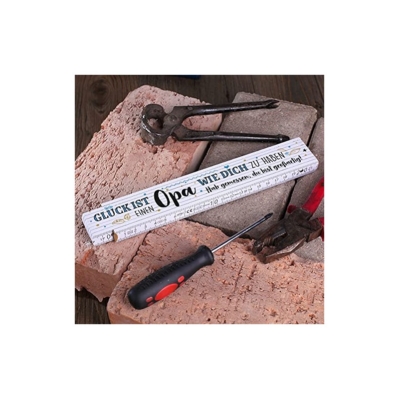 Herz & Heim® Gift for Grandpa Ruler Glück ist einen