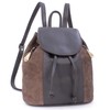 Catwalk Collection Handbags - Small Leather Fashion Backpack For Women