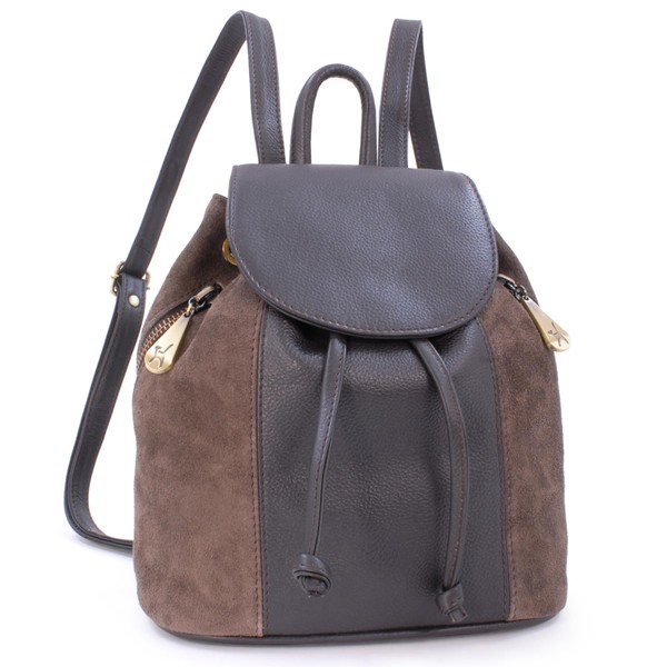 Catwalk Collection Handbags - Small Leather Fashion Backpack For Women