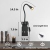 Black Headboard Reading Light, No Drilling Wall Mounted Reading Lights