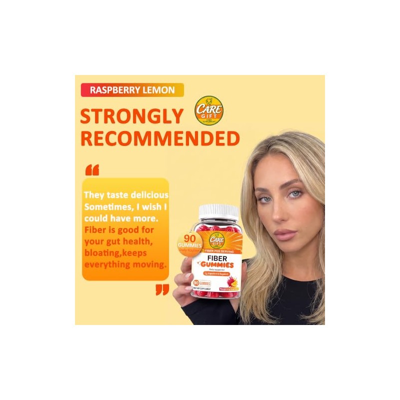 Fibre Gummies, Sugar-Free Fibre Supplements with Sodium for Gut Health