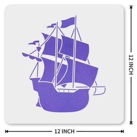 MAGJUCHE Peace Sign Stencil 12 Inches, Reusable Cat Dog Stencil for Painting DIY Crafts Decor