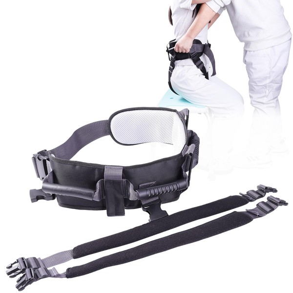 OUWERALL Gait Belt with 7-Pivot Handle - Lift Assist Technology