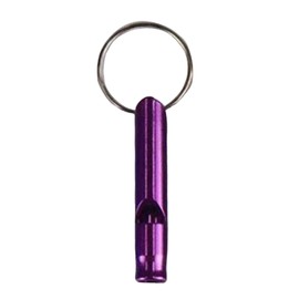 QUINTRA 5 Pieces Small Aluminium Whistle Wilderness Activities Fire Pipe Outdoor Training Practical Tools Emergency Set for Women (Purple, One Size)