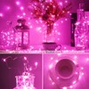 SmilingTown 15 Packs 20 Led Pink Fairy String Lights Battery