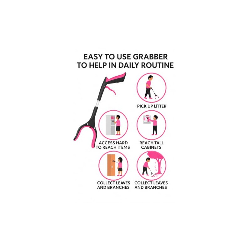 Grabber Stick (Pack of 2) 42cm/16" Litter Pickers for Children,