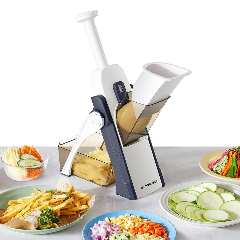 ZTQCSQ [5 in 1] Mandoline Slicer for Kitchen & Safe