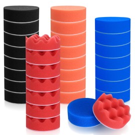 MMDBD 32 Piece Car Polishing Sponge Car Polishing Pads Set, 8 cm Polishing Sponges Pads, Polishing Attachment Angle Grinder, Polishing Pad Polishing Set, Polishing Pad Set for Polishing Grinding
