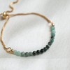 Gempires May Birthstone Jewelry, Birthstone Beaded Bracelet, Emerald Green Gemstone