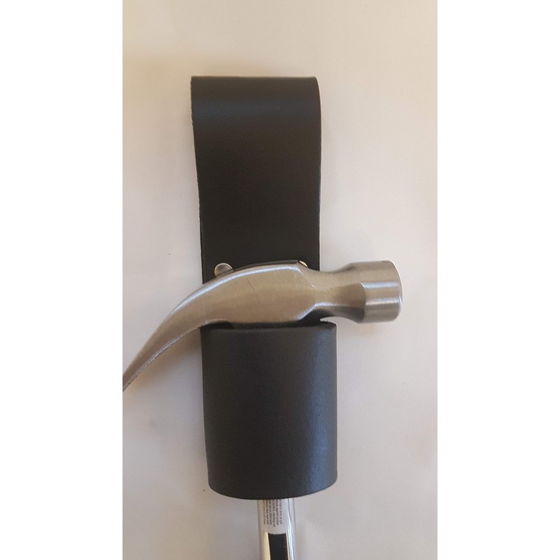 Black Strong Heavy Duty BBI Leather Hammer Holder Scaffolders Work