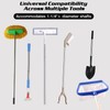 LOVUFIR 5PCS Pool Pole Clips, V-Shaped Stainless Steel Pool Brush