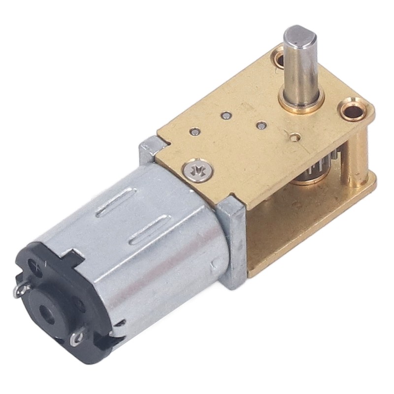 12V DC Geared Motor with Fixed Base Single Shaft Brushed