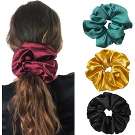 Large Satin Scrunchies Oversized Scrunchie Jumbo Scrunchies Giant Scrunchie Scrunchie Large Silk Scrunchies for Women and Girls