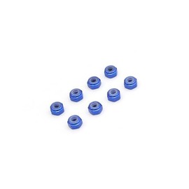 Kyosho M2 Aluminum Nylon Color Nuts Pack of 8 (Blue)