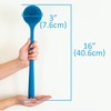 EOT Wellness Bendable Long Handled Silicone Back & Scalp Scrubber