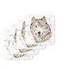 Coaster Wolf Wildlife animal Coasters Watercolour Art Gift Work Office