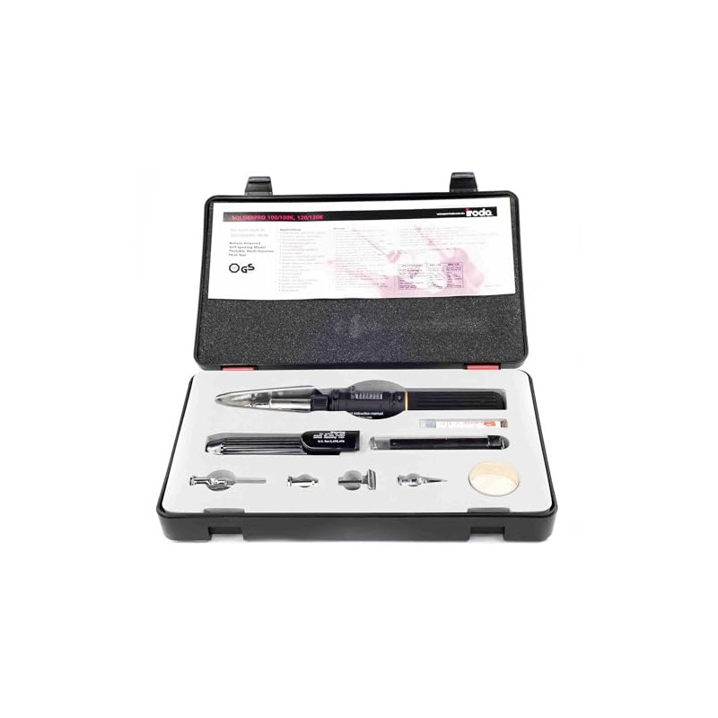 Iroda SOLDERPRO 100 Cordless Refillable Butane Soldering Iron and Torch