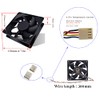 GUIANDJING 1238 Cooling Fan 120mm X 38mm DC 12V Dual