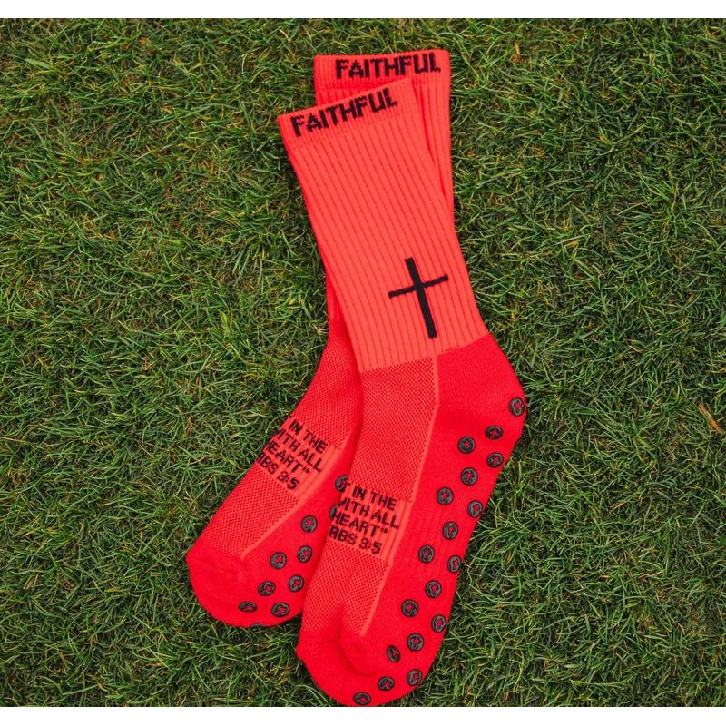 'Cross' Performance Grip Socks - Color: Black