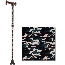 NOVA Folding Cane, Walking Cane with Quad Tip, Foldable & Adjustable Travel Cane, Camouflage