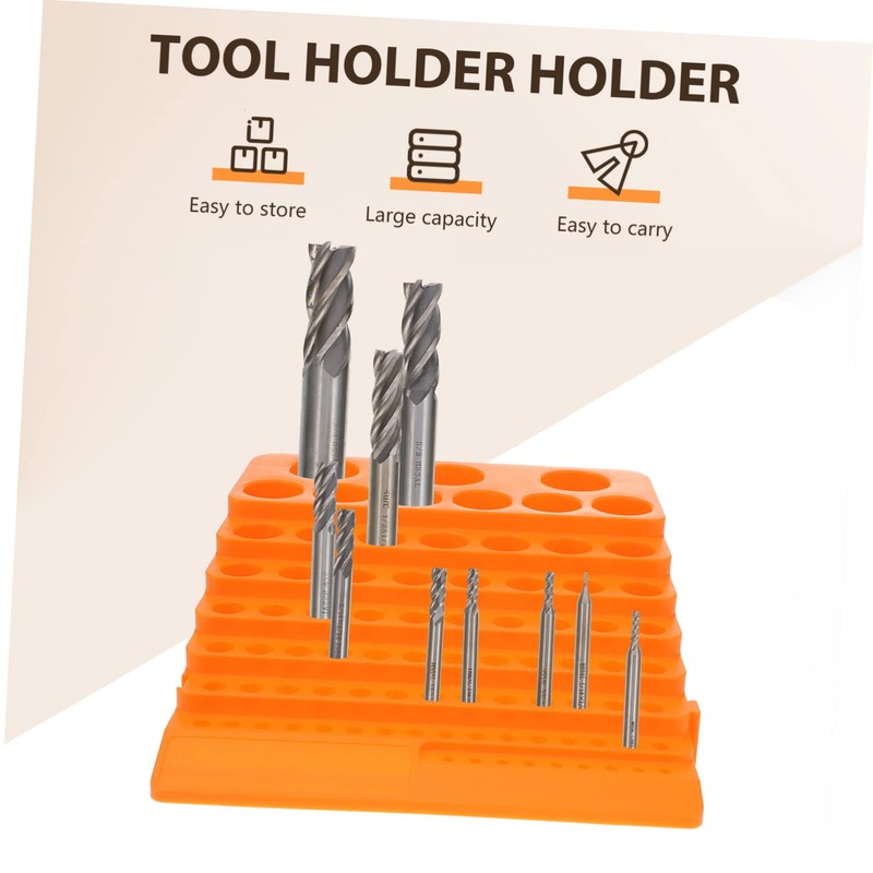 Operitacx 3pcs Portable Durable Drill Bit Organizer with Multifunction Milling