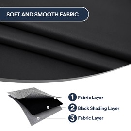 Door Curtain for Doorway Privacy, Sliding Closet Door Curtains 80 Inch Length Insulated Thermal Privacy Curtain Cover for Room Divider, Blackout Doorway Curtain Grommet Top, 1 Panel, W42 X L80, Black