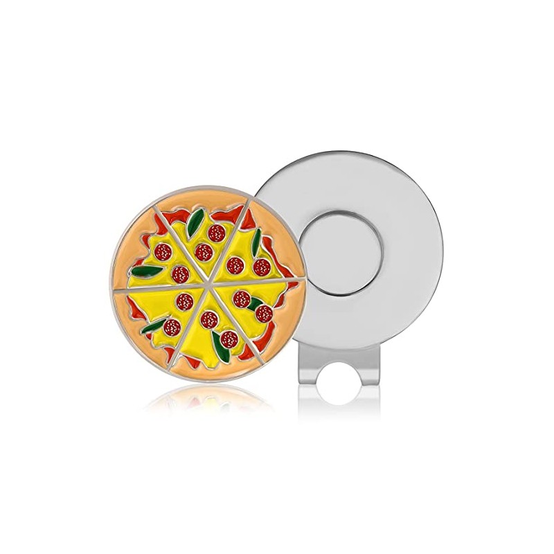 Don Flyee Pizza Golf Marker Magnet Alloy Hat Clip E0029