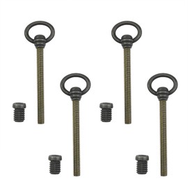 Xhziy 4 Pack M8 x 105 mm Antique Brass Swivel Mirror Screws