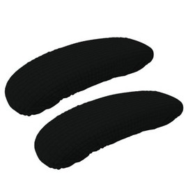 BAIDATONG Office Chair Armrest Covers,Chair Armrest Cover Universal Fit for Office Chair,Desk Chair, Gaming Chair (Black, 2Pcs/Set (10-13) x (2-4) x 1.9 inches)