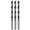 HARFINGTON 3pcs Brad Point Drill Bits 4.5mm(3/8") Dia Straight Round