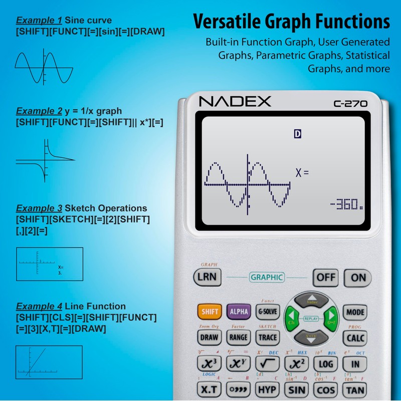 Scientific Calculator with Graph Functions for College and High School