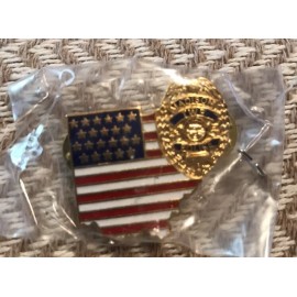 Madison Township Police Pin Police Department Flag & Badge Pin!!!!!!